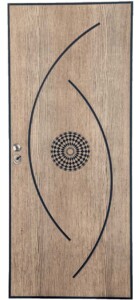 EX702 Δρυς φυσικό με πατίνα και ακρυλική βαφή σε σχέδιο madala. Η λέξη “mantala” εγκυκλοπαιδικά συναντάται ως γεωμετρικά σχέδια που συμβολίζουν το Σύμπαν