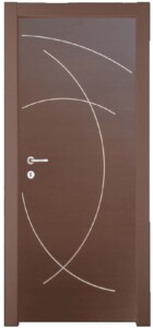 KP108 laminate wenge με τεμνόμενα inox τόξα.