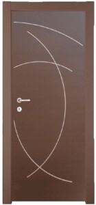 KP108 laminate wenge με τεμνόμενα inox τόξα.