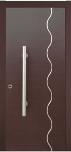 KP114 laminate wenge με 1 κάθετη γραμμή σε μορφή κύματος.