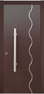 KP114 laminate wenge με 1 κάθετη γραμμή σε μορφή κύματος.