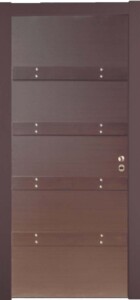 KP119 laminate wenge με 4 οριζόντιες τραβέρσες και καμπαράδες.