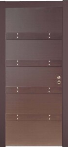 KP119 laminate wenge με 4 οριζόντιες τραβέρσες και καμπαράδες.