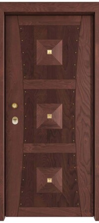 ΚΠ516 Χειροποίητο σχέδιο με 3 πυραμίδες και λεπτομέρειες χρυσών καμπαράδων