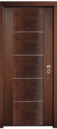 ΚΠ518 Χειροποίητο σχέδιο με κυρτή επένδυση από ρίζα τριανταφυλλιάς και στοιχεία inox.