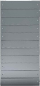 ΚΠ531 Θωρακισμένη Πόρτα Χειροποίητη από Λάκα RAL με οριζόντες τάβλες και ασημί πρόκες